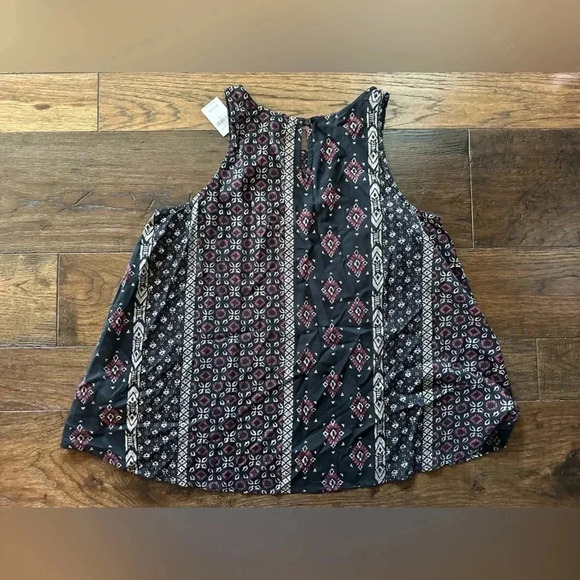 BNWT Hollister Navy/ Purple Tank Blouse- Size Large - Picture 6 of 6